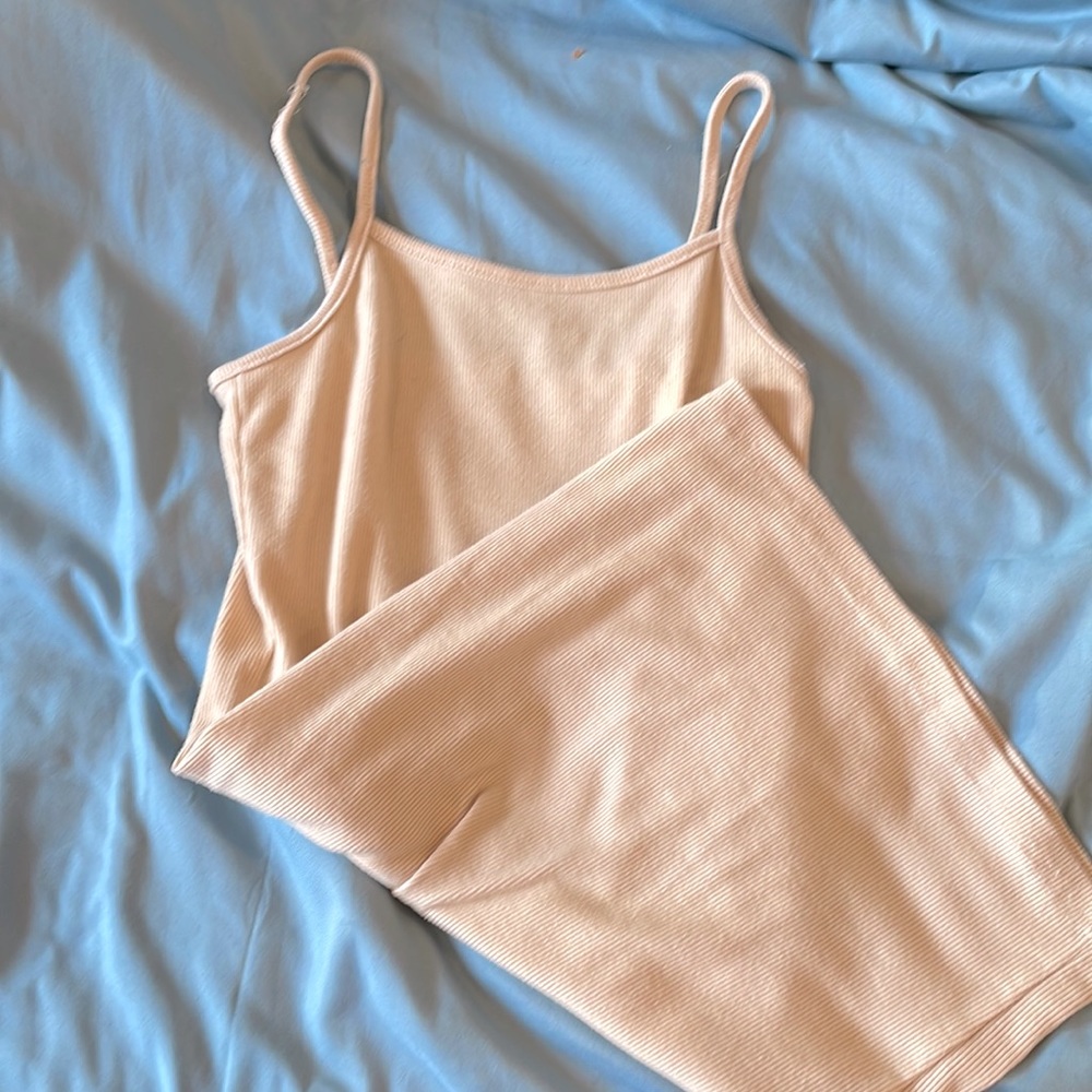 Beige tight dress